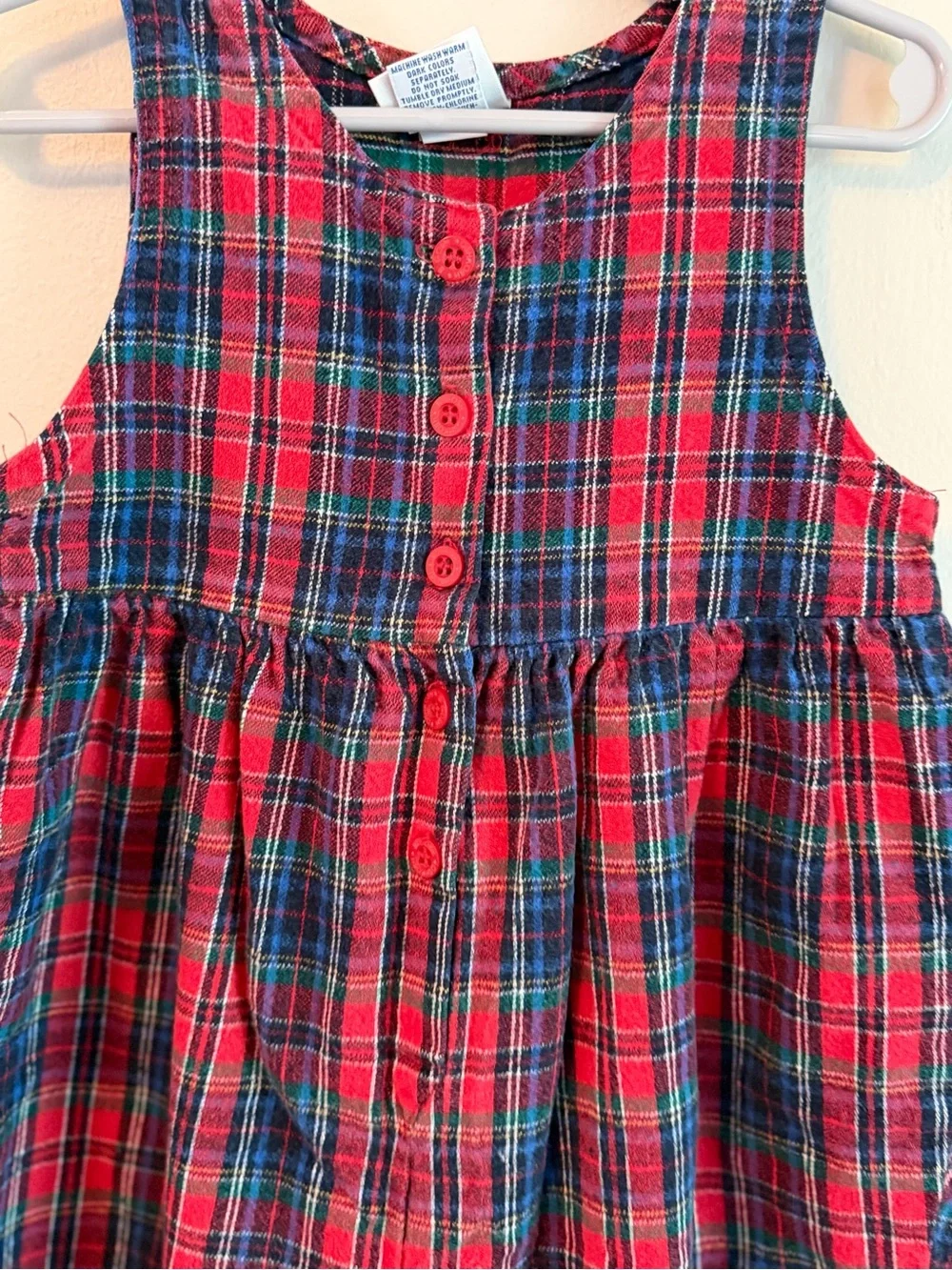 Oshkosh B'gosh Vintage Red Plaid Romper